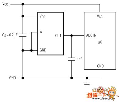 The low-voltage and analog temperature sensor circuit - Basic_Circuit ...