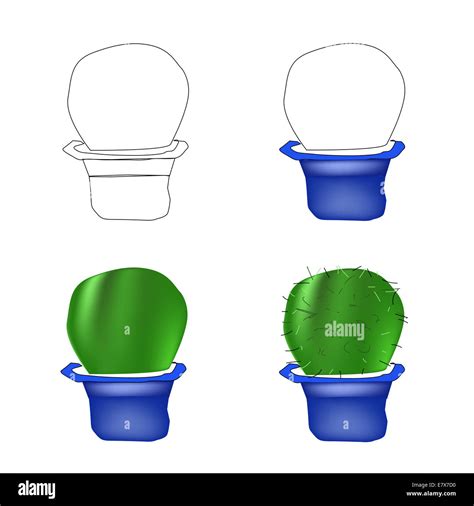 How To Draw A Plant Pot Step By Step Hi Res Stock Photography And