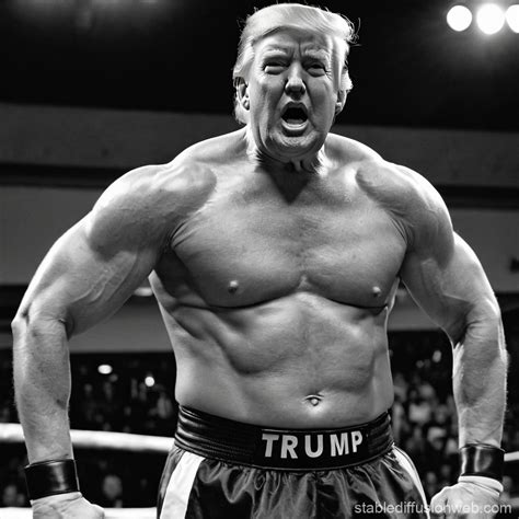 Donald Trump As Gigachad подсказок Stable Diffusion Online