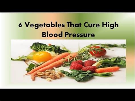 Vegetables That Cure High Blood Pressure Youtube