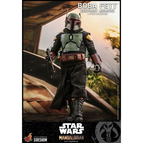 Hot Toys Star Wars The Mandalorian Boba Fett Repaint Armor Movie Masterpiece Figurine