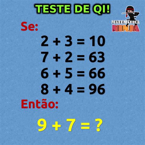 Teste De Qi: Jogos De Lógica - Teste de QI: Qual a lógica desse problema? Resposta