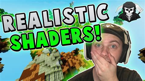 CRAZY REALISTIC SHADERS INSANE BOWSHOT Hypixel Skywars YouTube