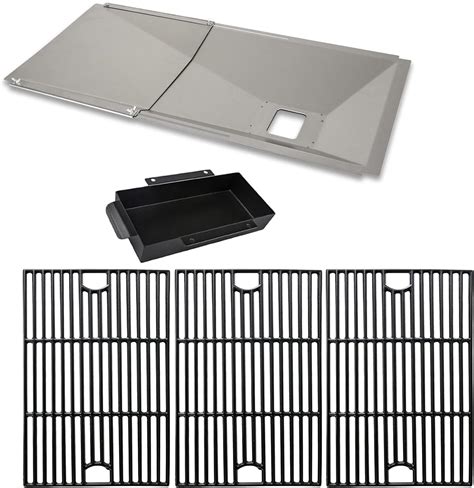 Amazon Uniflasy Cooking Grate Grease Tray With Catch Pan For