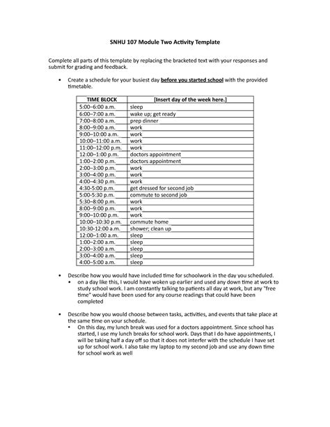 Snhu Module Two Activity Template Snhu Module Two Activity