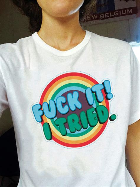 Дамска Тениска Fuck It I Tried DTG KIKI BG