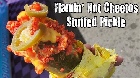 Flamin Hot Cheetos Stuffed Pickle OC Fair YouTube