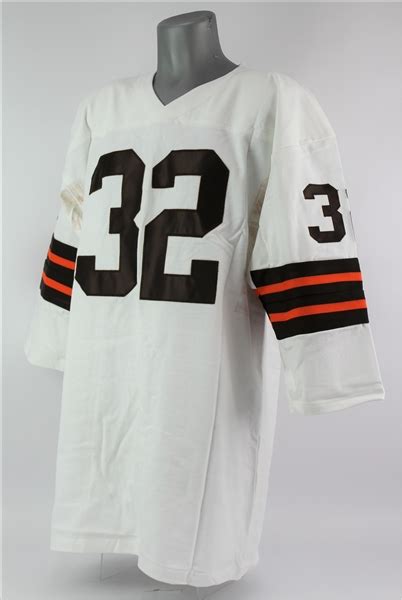 Lot Detail - 2000's Jim Brown Cleveland Browns Signed Jersey (JSA)