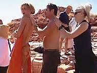 Naked Angela Lindvall In CQ Video Clip