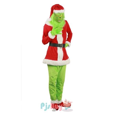 Grinch Costume Adult Grinch Outfit Christmas Costume Full Sets