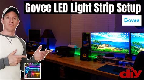 Rgb Light Strips For Desk Govee Led Light Strip Installation H617a