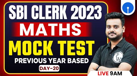 SBI Clerk 2023 SBI Clerk Maths Mock Test SBI Clerk Maths Previous