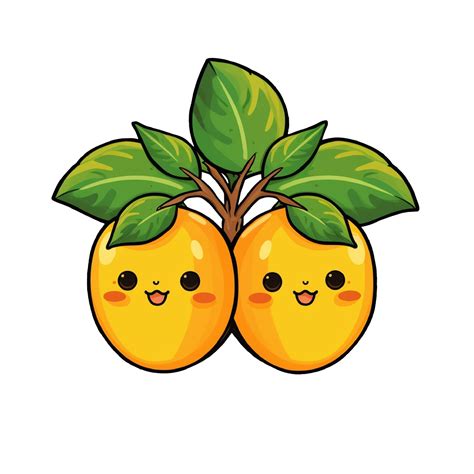 Ai Generate Cute Mango Sticker 27140702 Png