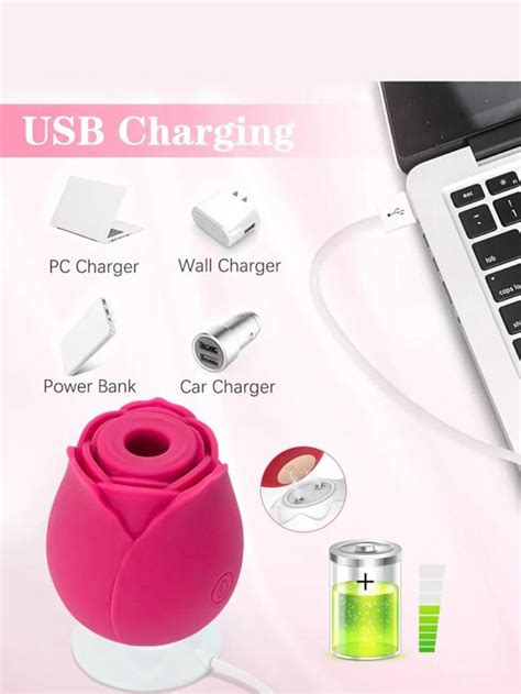 Rose Shape Vagina Sucking Vibrator Intimate Clit Nipple Sucker Oral Licking Clitoris Stimulation