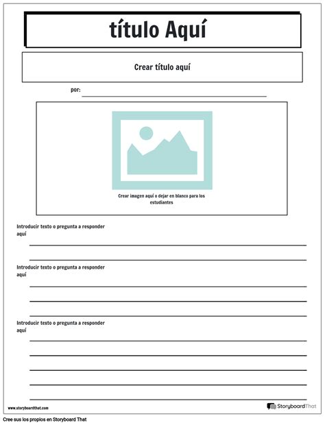 Plantilla De Periódico 6 Storyboard Por Es Examples