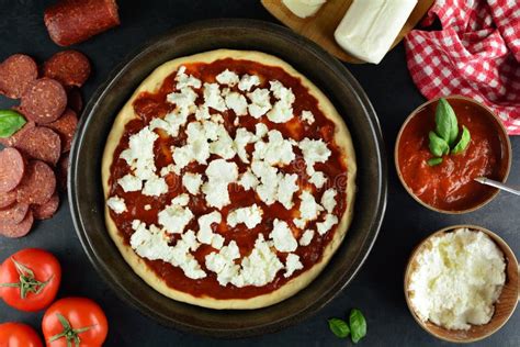 Pepperoni Pizza With Tomato Sauce And Cheese An Entire Recipe