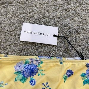 Weworewhat Swim New Weworewhat Golden Hour Floral High Rise Bikini Bottom Large Poshmark
