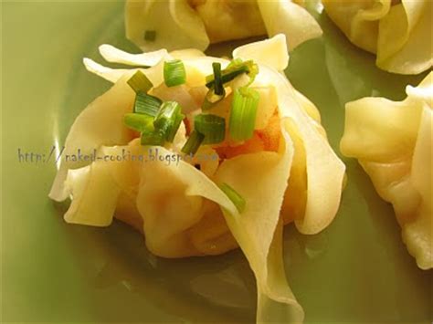 Naked Cooking Steamed Chinese Shrimp Dumplings
