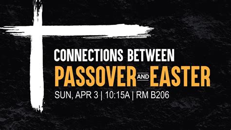 Connections Between Passover And Easter First Christian Church