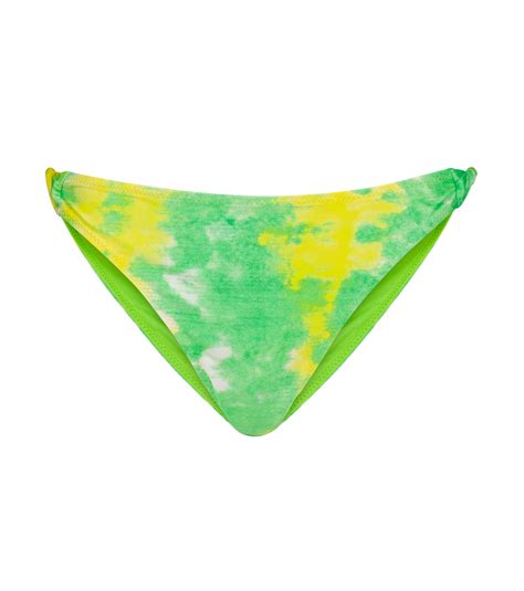Tie Dye Bikini Bottoms In Green Ganni Mytheresa