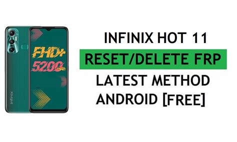 Infinix Hot X Frp Bypass Android Unlock Google Without Pc