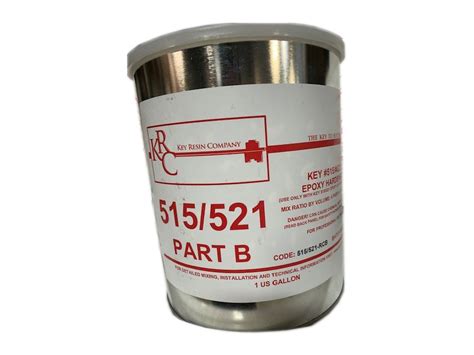 Key Resin 515 Epoxy Coating Part B 1 Gallon Pantheon Surface Prep