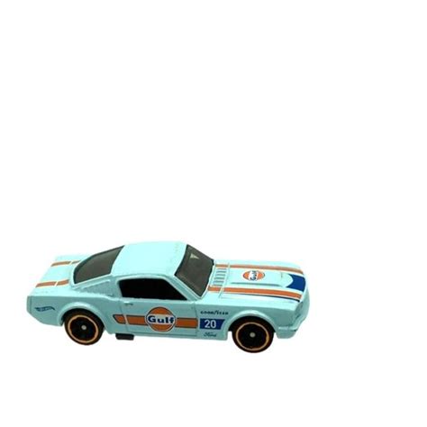 Hot Wheels Toys Hot Wheels 965 Mustang Fastback Gulf Speed Graphics Blue Version Good Year