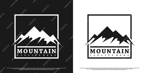 Premium Vector Mountains Logo Design With Vintage Unique Concept