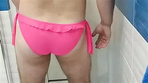 Blauer Einteiliger Badeanzug Monokini Transen Dessous Bikini Xhamster