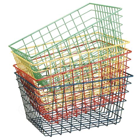 Steel Wire PE Storage Baskets