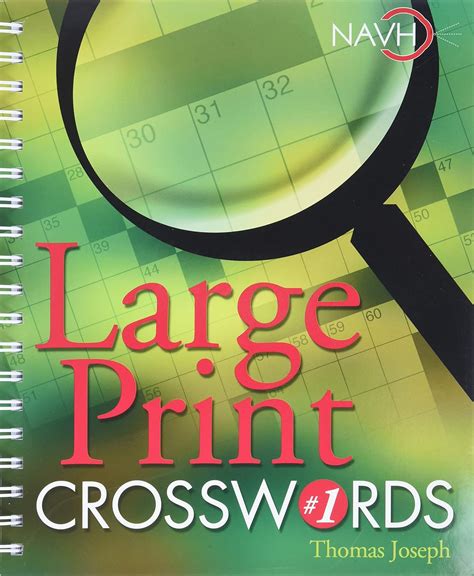 Large Print Crosswords #1: Joseph, Thomas: 9781402707667: Books - Amazon.ca