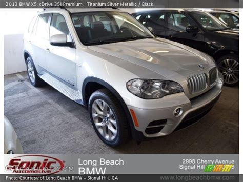 Titanium Silver Metallic 2013 BMW X5 XDrive 35i Premium Black