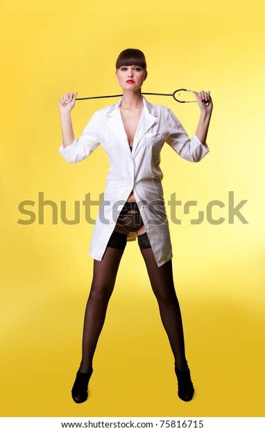 Sexy Nurse Suit Lingerie Stethoscope Stock Photo 75816715 Shutterstock