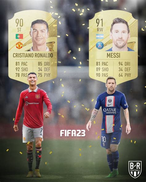 Cristiano Ronaldo And Leo Messis FIFA Ratings Over The Years B R