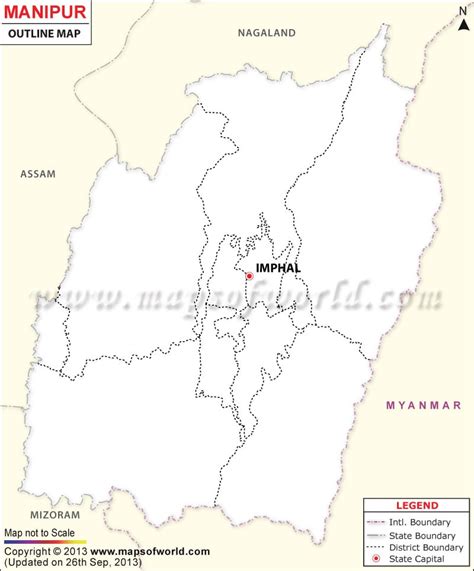 Manipur Outline Map