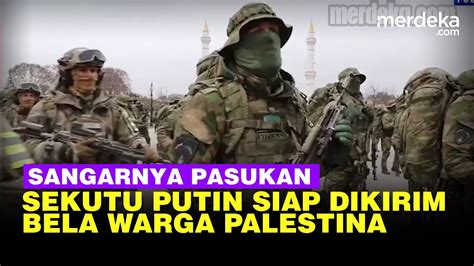 Panglima Perang Chechnya Sekutu Putin Ramzan Kadyrov Bela Palestina