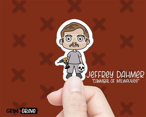 Jeffrey Dahmer Sticker Cannibal Of Milwaukee Etsy