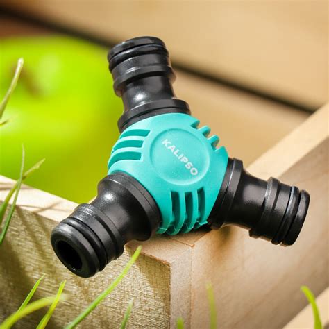 Переходник для шланга быстросъемный, пластик, трехсторонний, блистер с ...