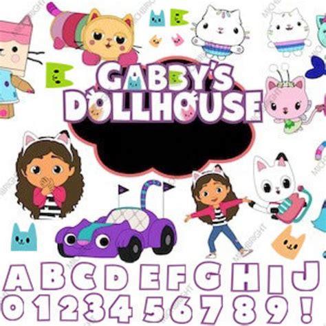 Gabbys Dollhouse Svg Png Bundle Gabbys Dollhouse Font Svg Etsy Uk My XXX Hot Girl