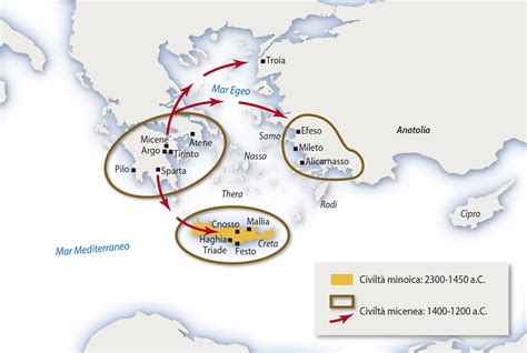 L Incontro Tra Minoici E Micenei