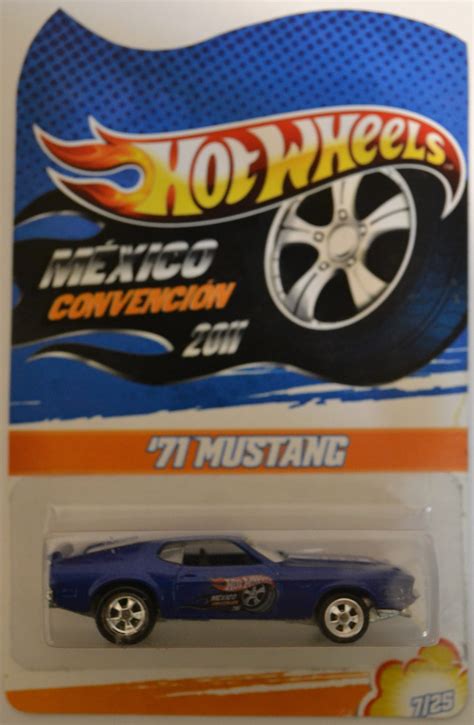 Ford Mustang Mach I Blue Custom Made Replica Hot Wheels With Real Rider Rubber Wheels