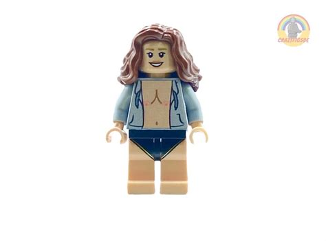 Naked Minifigures With Breasts Custom Design Printed On Lgo Parts Open