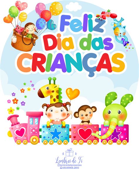 Imagens De Feliz Dia Das Crianças - Arte e Vetor: Estampa Feliz Dia das Crianças - Trem com Animais