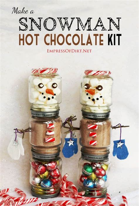 Diy Snowman Jars Hot Chocolate