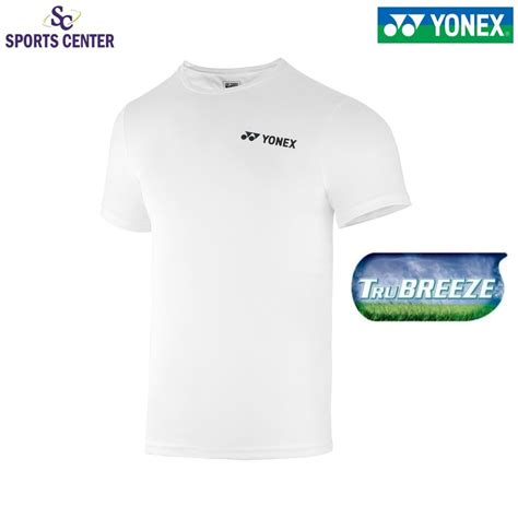 Jual New Kaos Jersey Yonex Easy Tee Tru Breeze White Jet Black