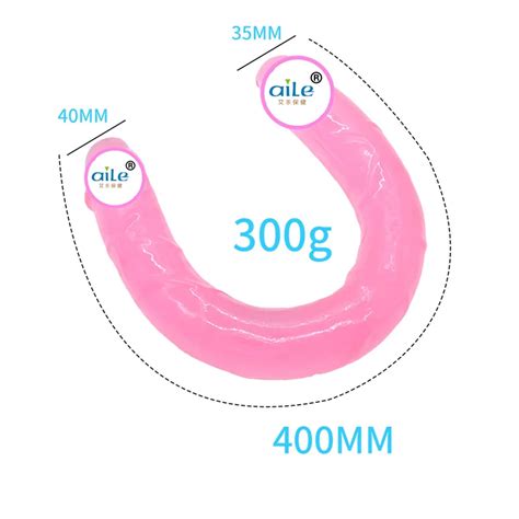 U Shape Realistic Soft Dual Head Penetration Double Ended Anal Dildo Buy Tpe Dildo Sex Toy