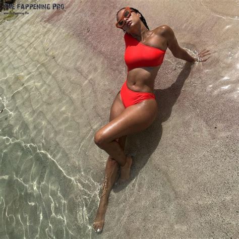 Draya Michele Expsoed Her Ass And Boobs In Mint Swim Bikini Photos The Fappening