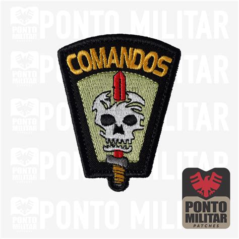 Escudo Comandos I Comandos Anf Bios Patch Bordado Ponto Militar