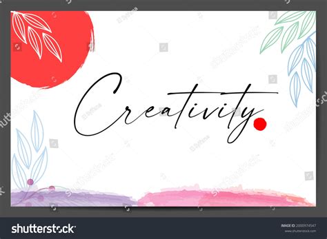 Creativity Word Text Typography Design Logo Stock Vector Royalty Free