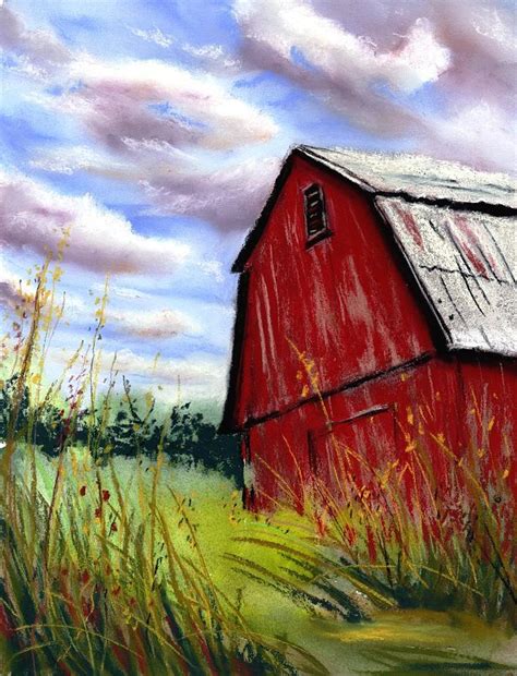 The Red Barn Painting By Tammy Crawford Fine Art America